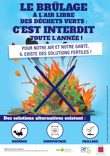 Brûlage des déchets verts en Charente-Maritime