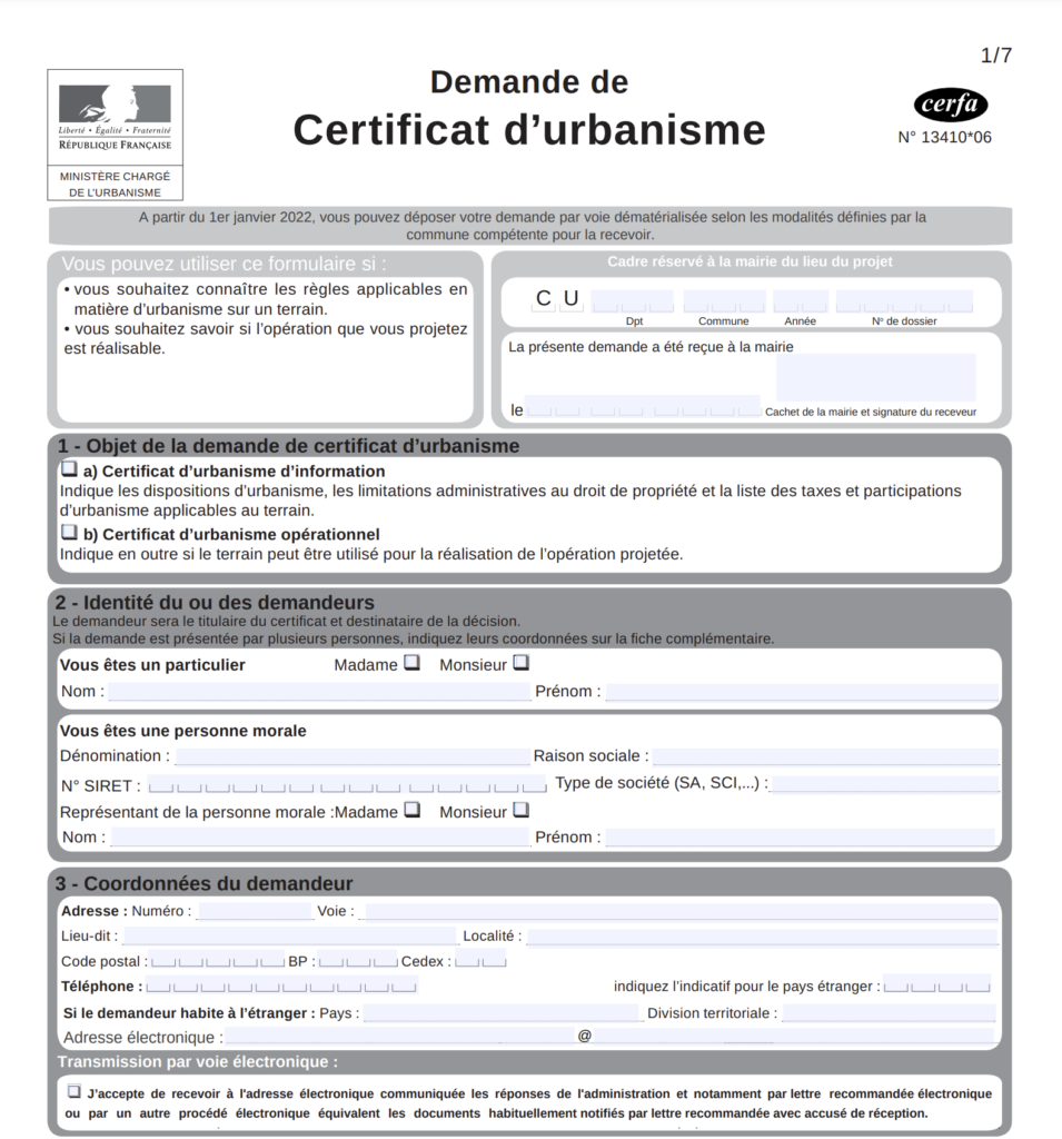 Autorisation d’urbanisme