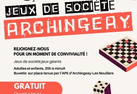 Archingeay - Soirée jeux du 5 avril 2025