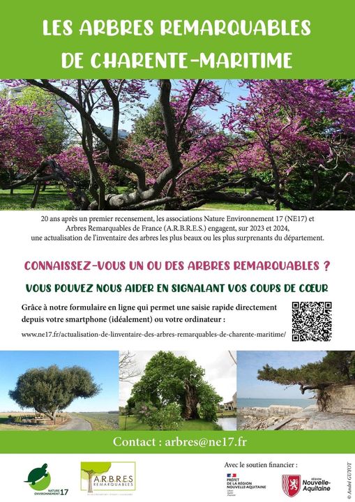 Les arbres remarquables de Charente-Maritime